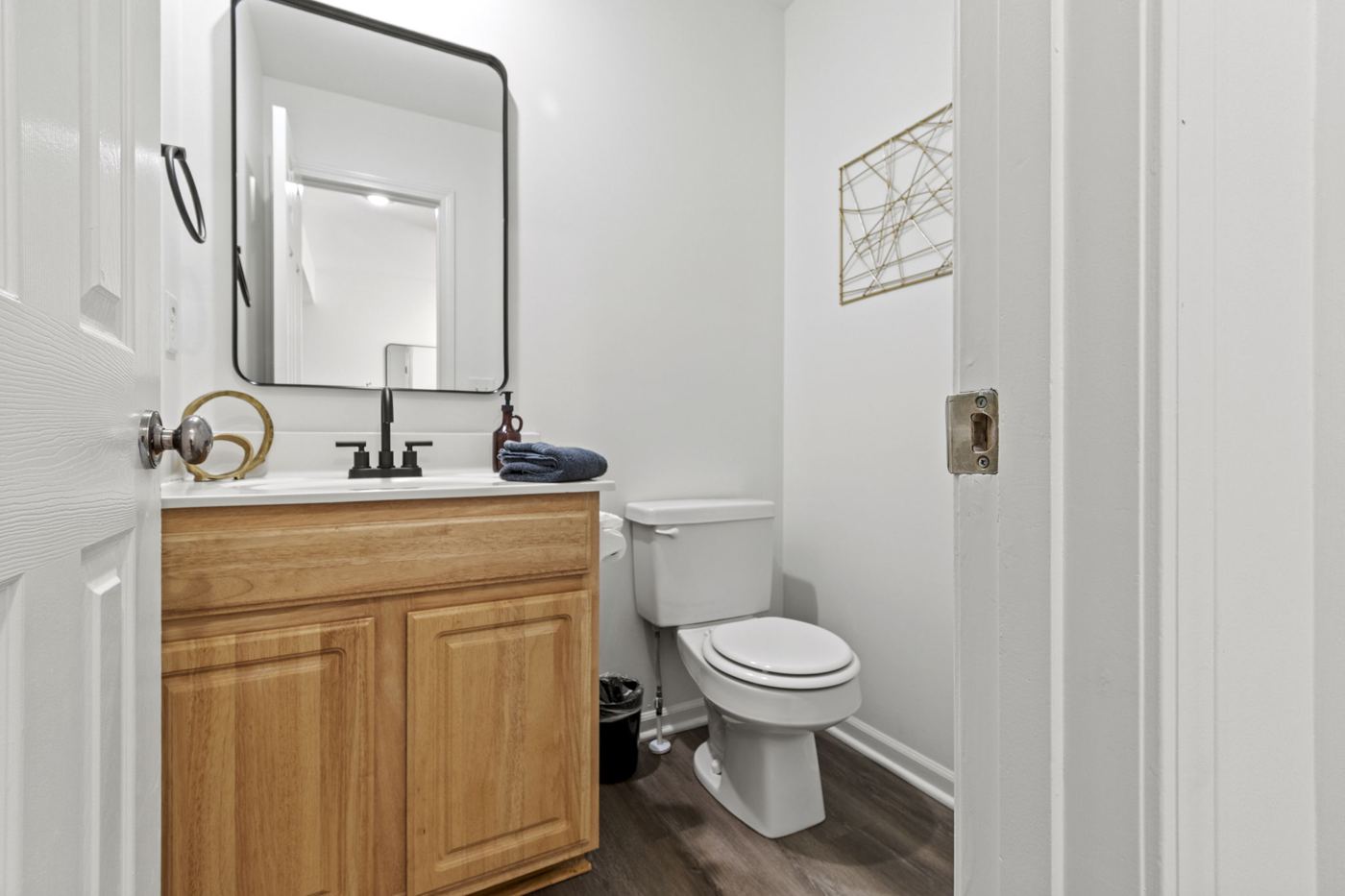 Half bathroom on the main floor